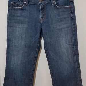 Citizens Of Humanity Dark Blue Cropped Jeans